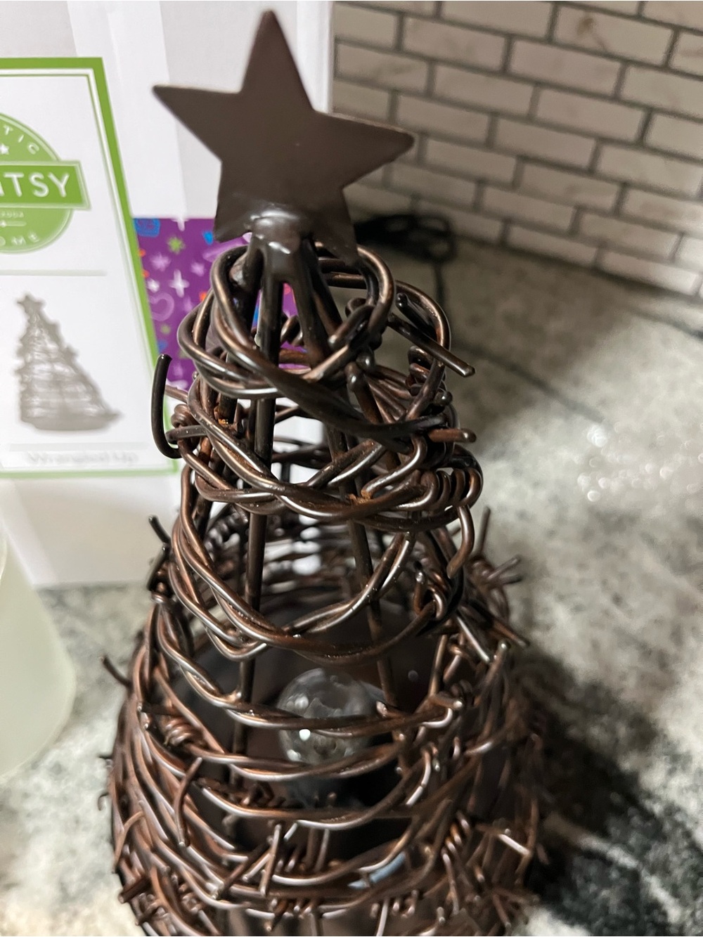 Scentsy Wrangled Up Barbed Wire Christmas Tree - Picture 10 of 13